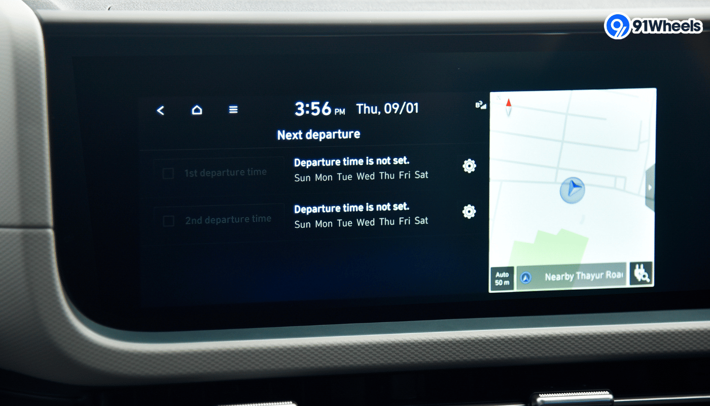 Creta EV infotainment screen